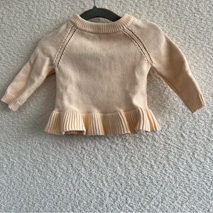 Jamie Kay Baby Infant Peachy Ava Knit Sweater 100% Cotton Size 3-6‎ Months